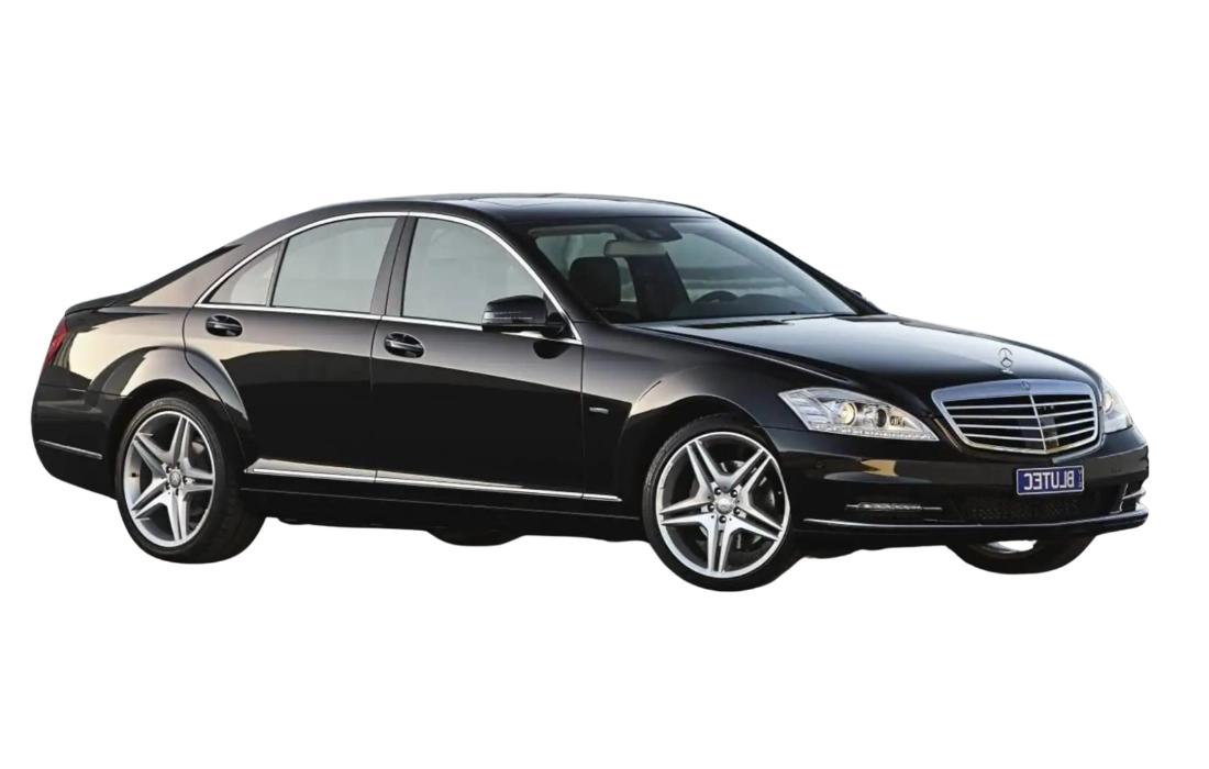 Mercedes S500 luxury car Swiss VIP Transfer 24